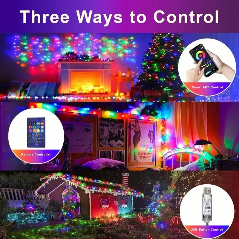 RGBIC LED 문자열 조명 스마트 블루투스 App  - Smart Home Yellow 리뷰 및 가격