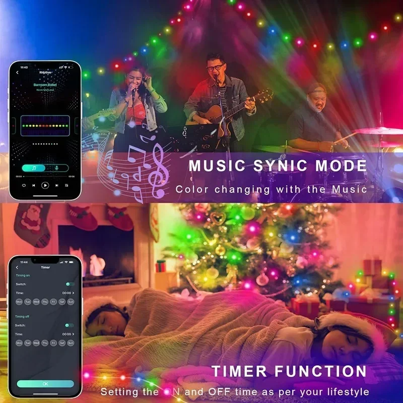 RGBIC LED 문자열 조명 스마트 블루투스 App  - Smart Home Yellow 리뷰 및 가격